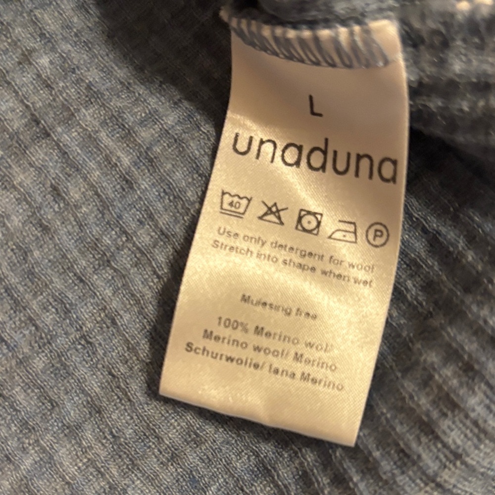 Unaduna -Kate long sleeve turtleneck rib - color nila - Picture 4 of 9